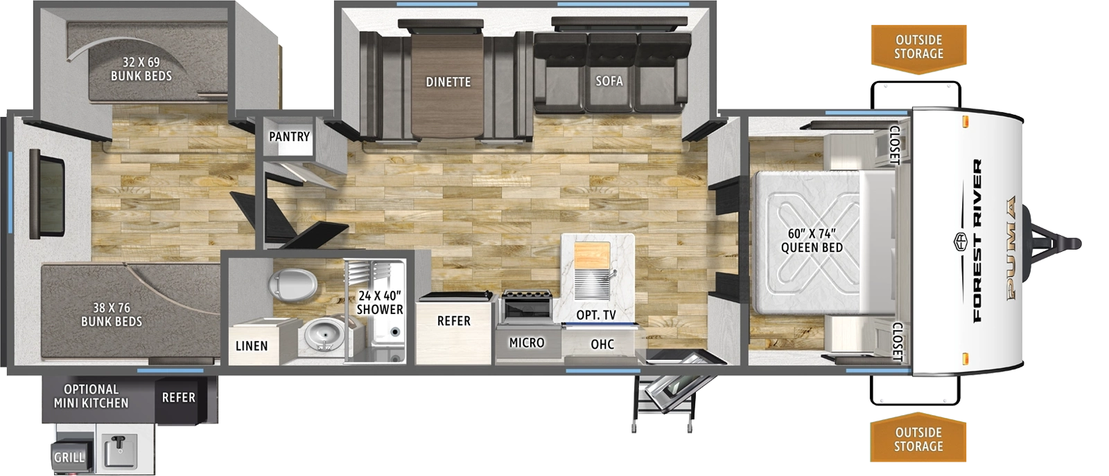 305BHCE Floorplan Image