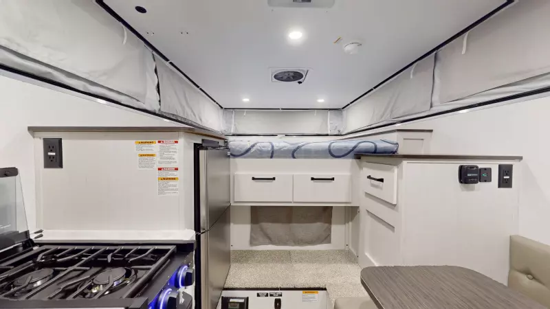Backpack Truck Camper Main Room
